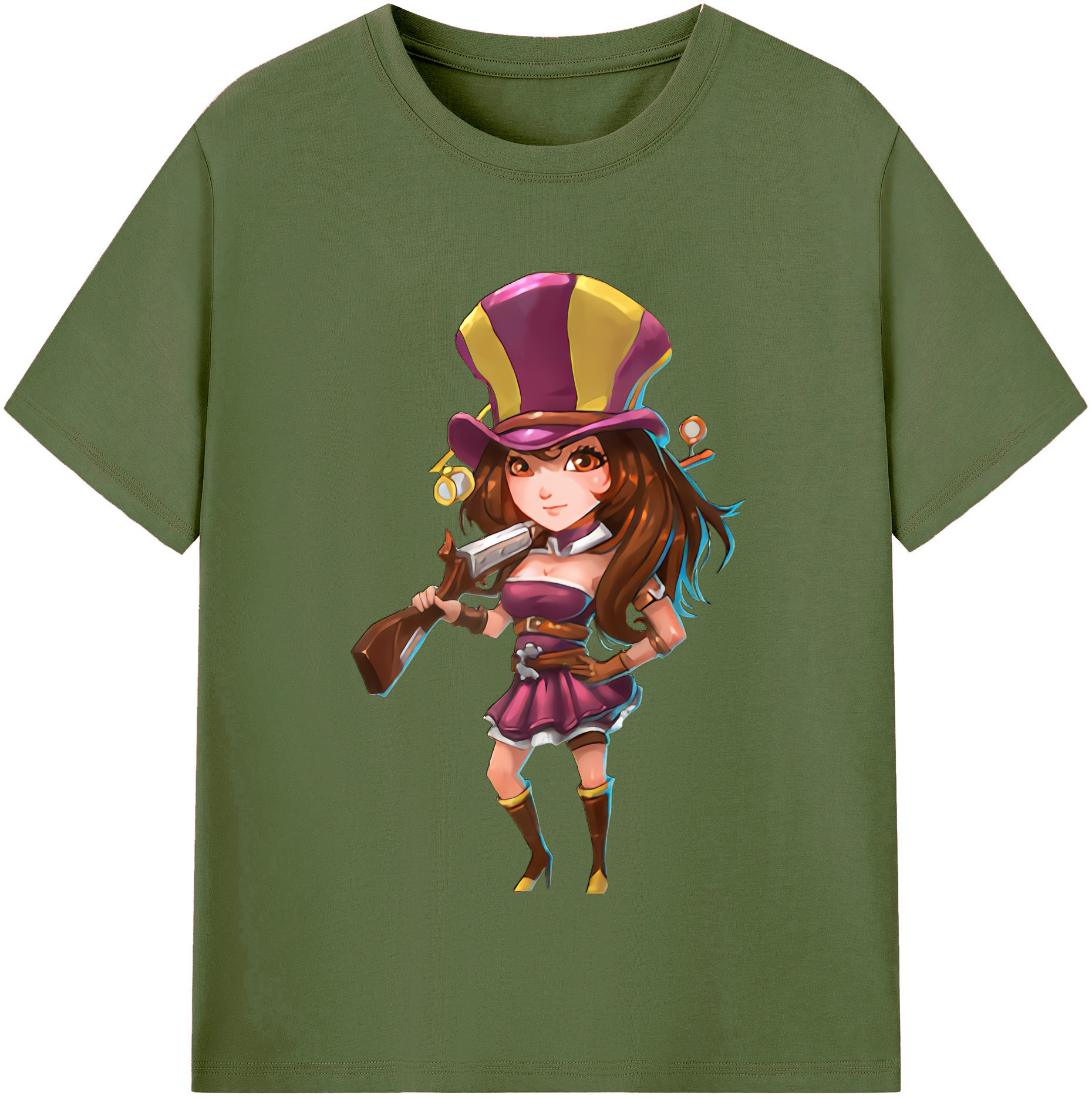 リーグ・オブ・レジェンド League of Legends LOL 綿100％半袖Tシャツ（フロントプリント）